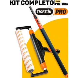 Kit Extensor 1,5 Metros + Rolinho 46cm Para Pintura Multiuso + Garfo Duplo Ajustável Tigre Pro	 em Oferta na Shopee