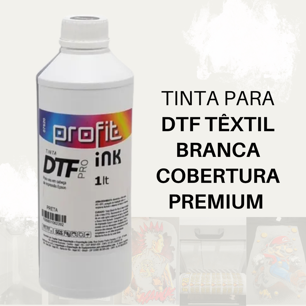 Tinta DTF Têxtil Profit Branca 1 Litro