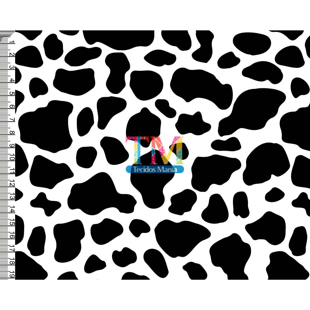Tecido OXFORD estampado digital - Mancha de Vaca