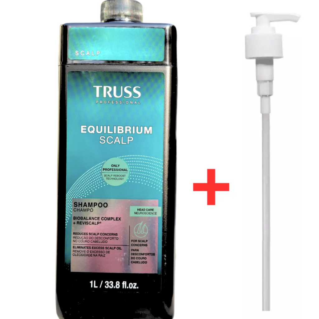 Truss Shampoo Equilibrium 1 Litro oleosidade raiz  ressecamento  enfraquecimento fios