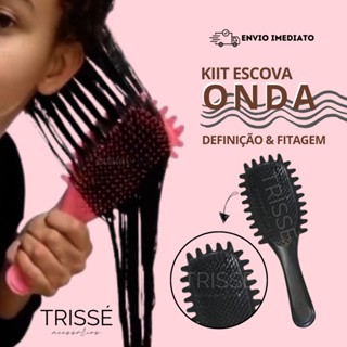 Escova Onda Finalizadora Beauty Flash Definição de Cachos e Finalização para Cabelo Cacheado Crespo em Oferta na Shopee