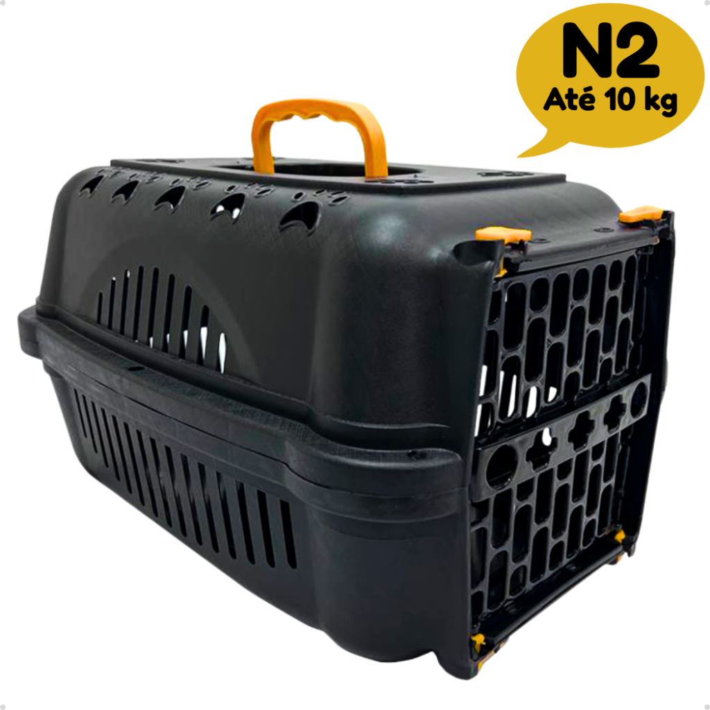 Caixa De Transporte Pet Para Cães Gatos Coelhos N2 - Durapets