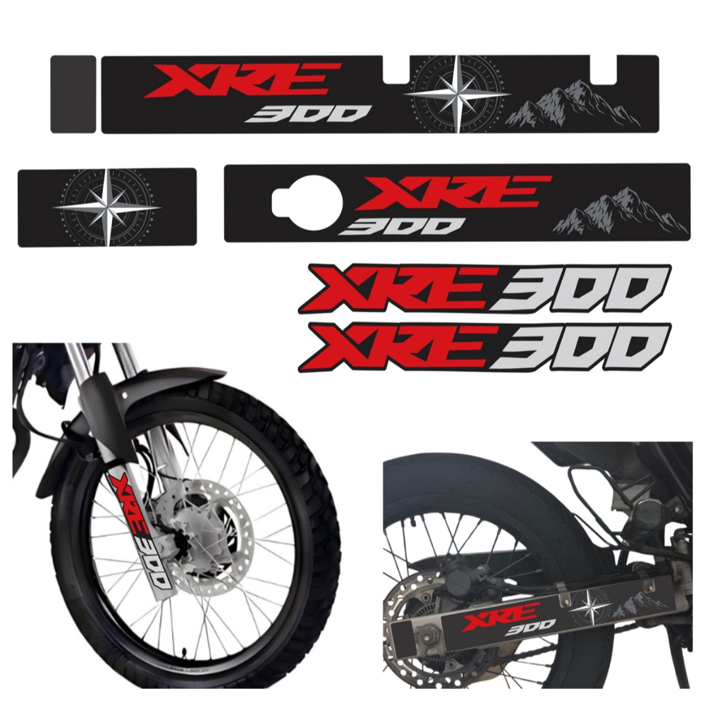 Adesivos Vinil Personalizado Bengala Balança Moto Xre 300 Ano 2019 em Diante em Oferta na Shopee