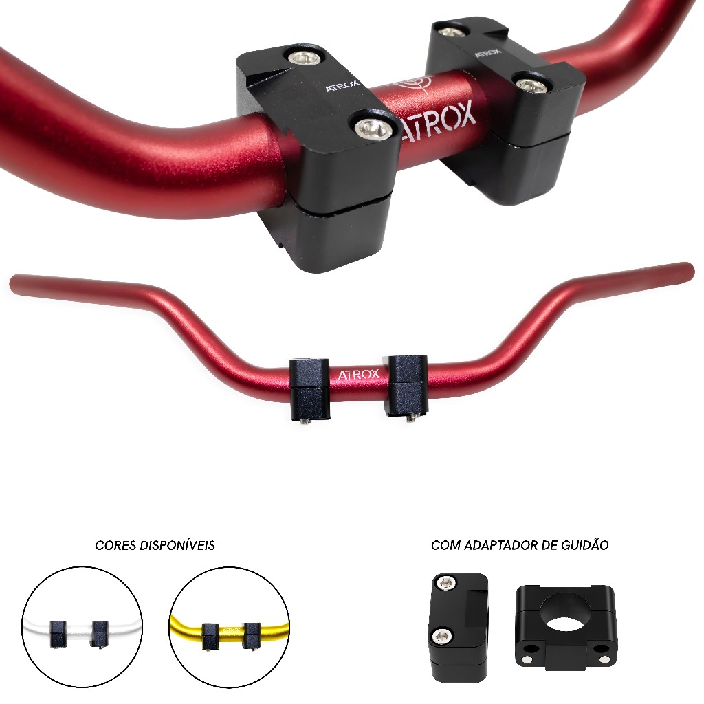 Guidão Esportivo Fat Bar Alto Bros Tornado Xr200 Xre190 300 Sahara 300 Crosser