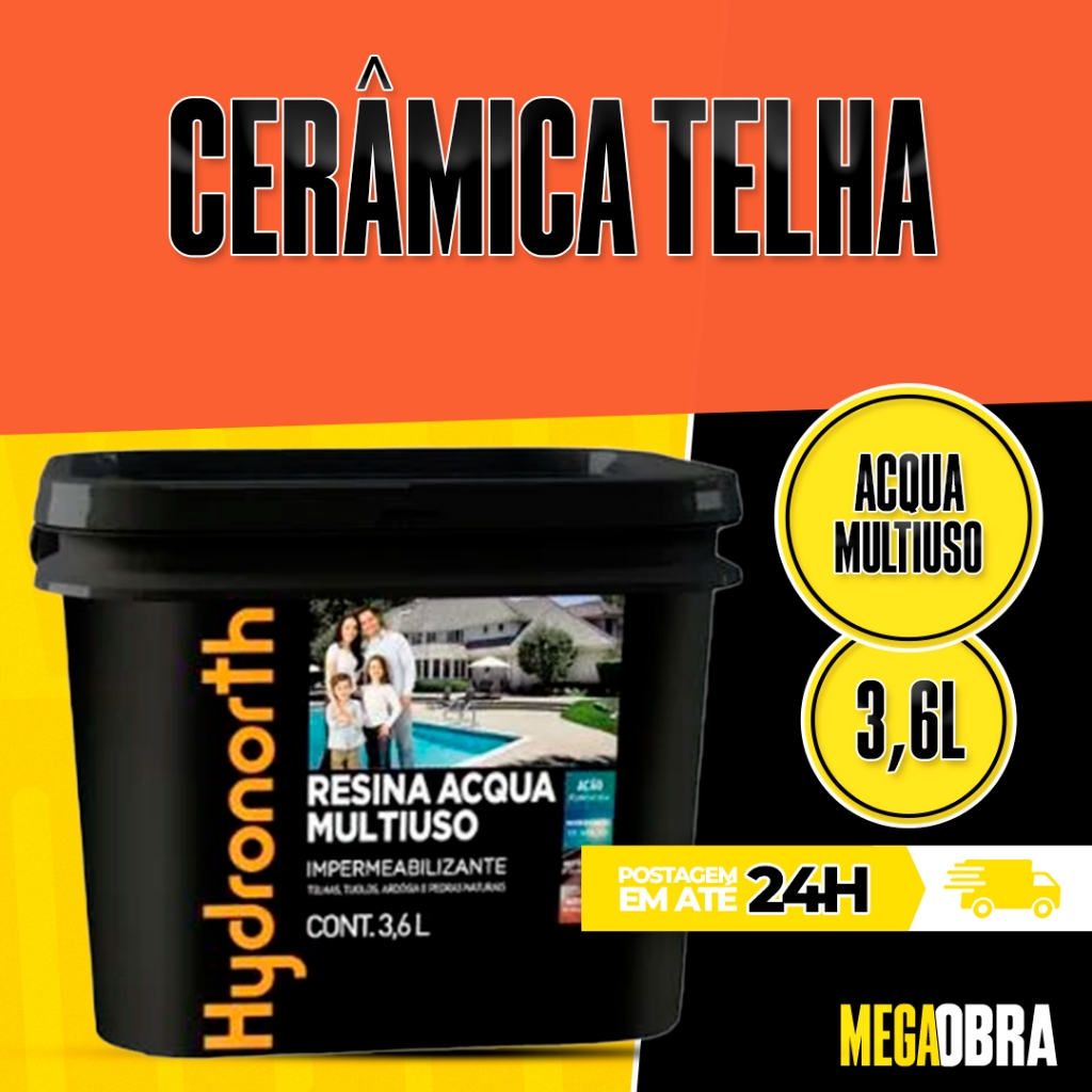 Resina Acrílica Hydronorth Acqua 3,6L Impermeabilizante Telha Piso