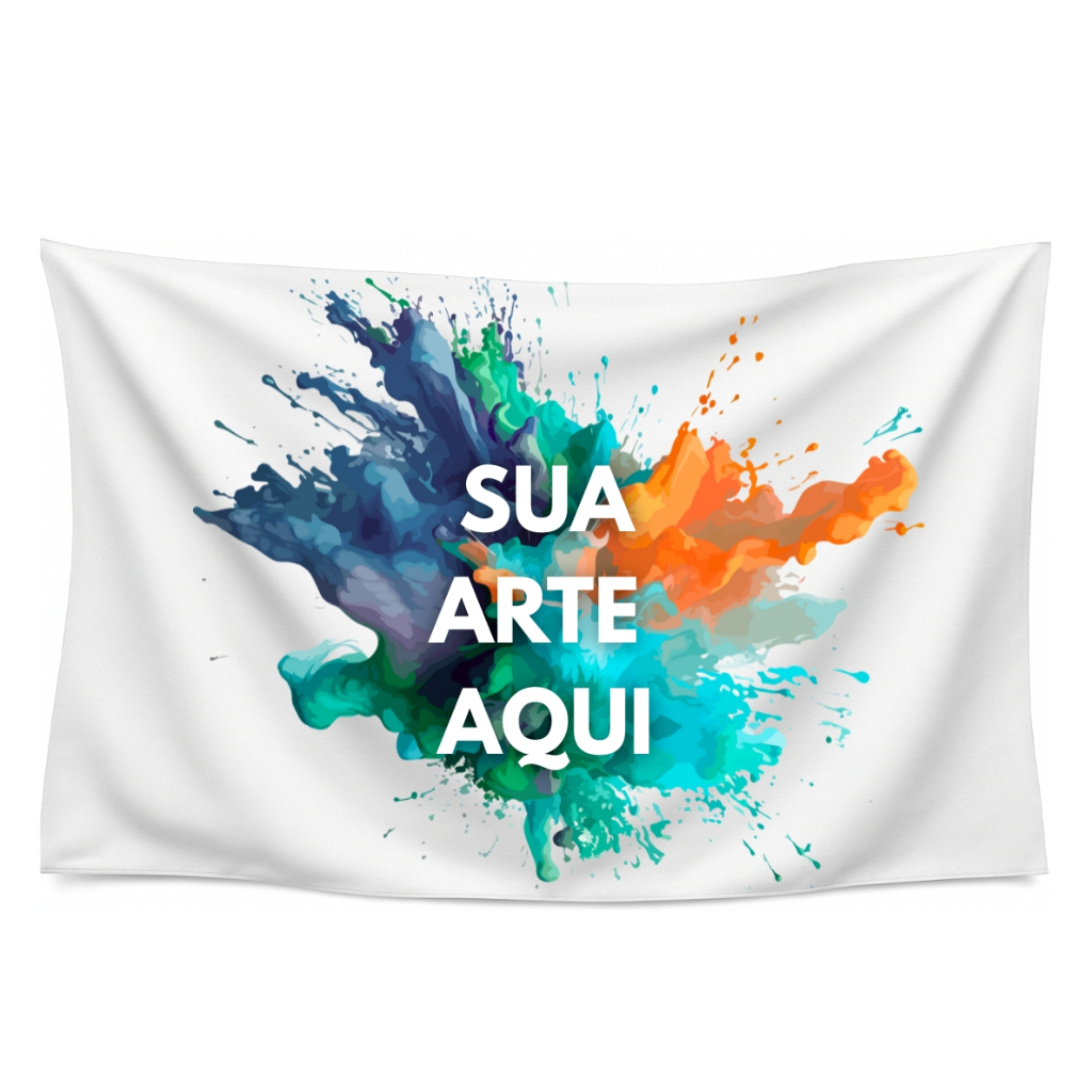 Bandeira Grande Personalizada em tecido 1,50 x 1,00 igreja evento clube marca em Oferta na Shopee