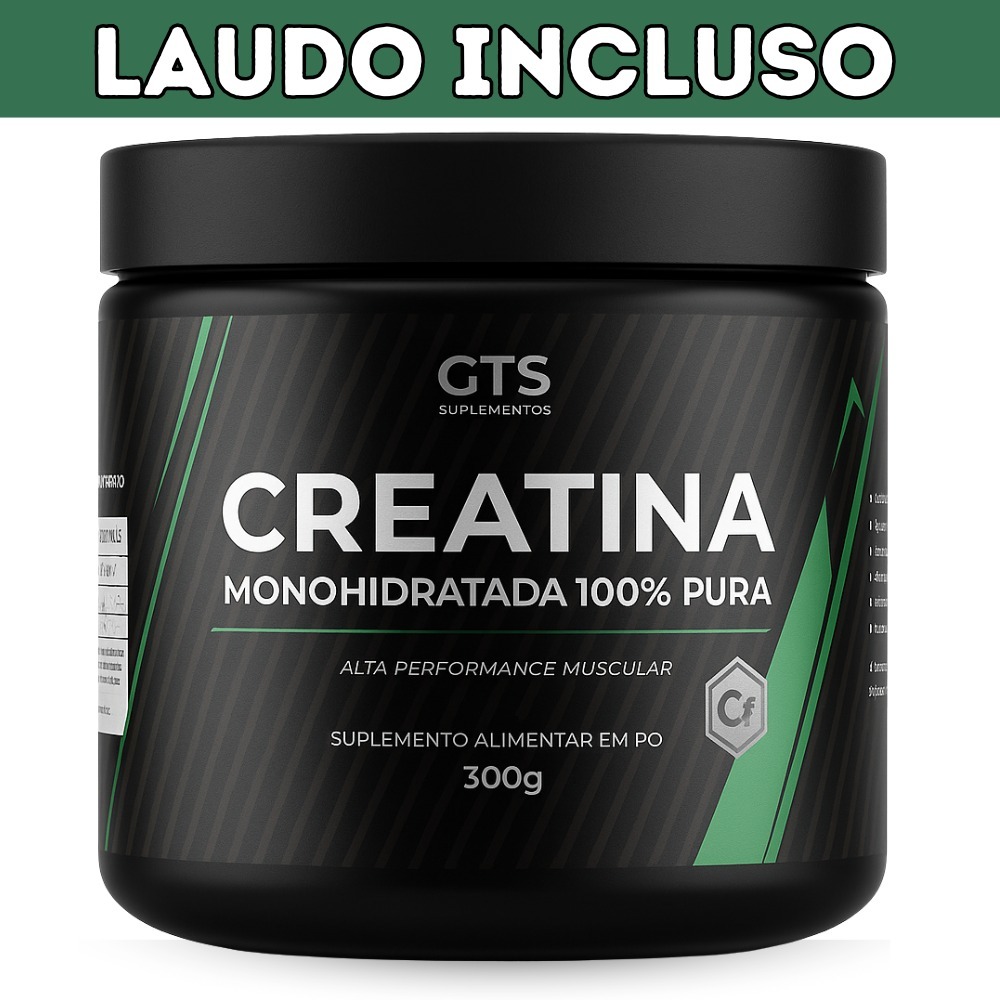 Creatina Monohidratada 100% Pura 300g Alta Performance em Oferta na Shopee
