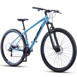 Bicicleta Bike Aro 29 Ksw Xlt100 21 Velocidades Marcha Aero Alumínio Freio a disco Suspensão Mtb