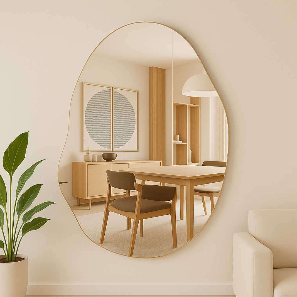 Espelho Lopazzi Organico Grande 90x60cm Decorativo Quarto Sala Banheiro Provador Pinterest em Oferta na Shopee