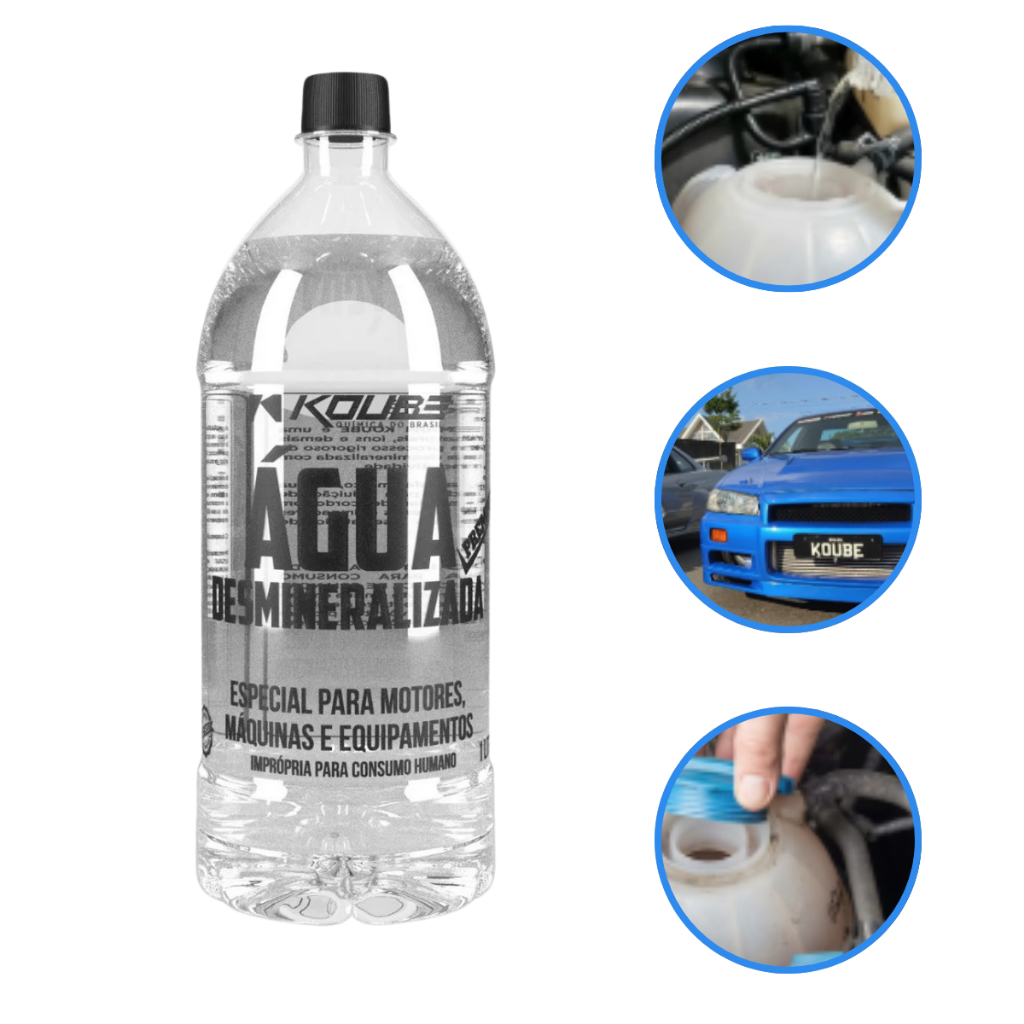 1 Litro Água Desmineralizada Radiador Bateria Koube Cor Incolor em Oferta na Shopee