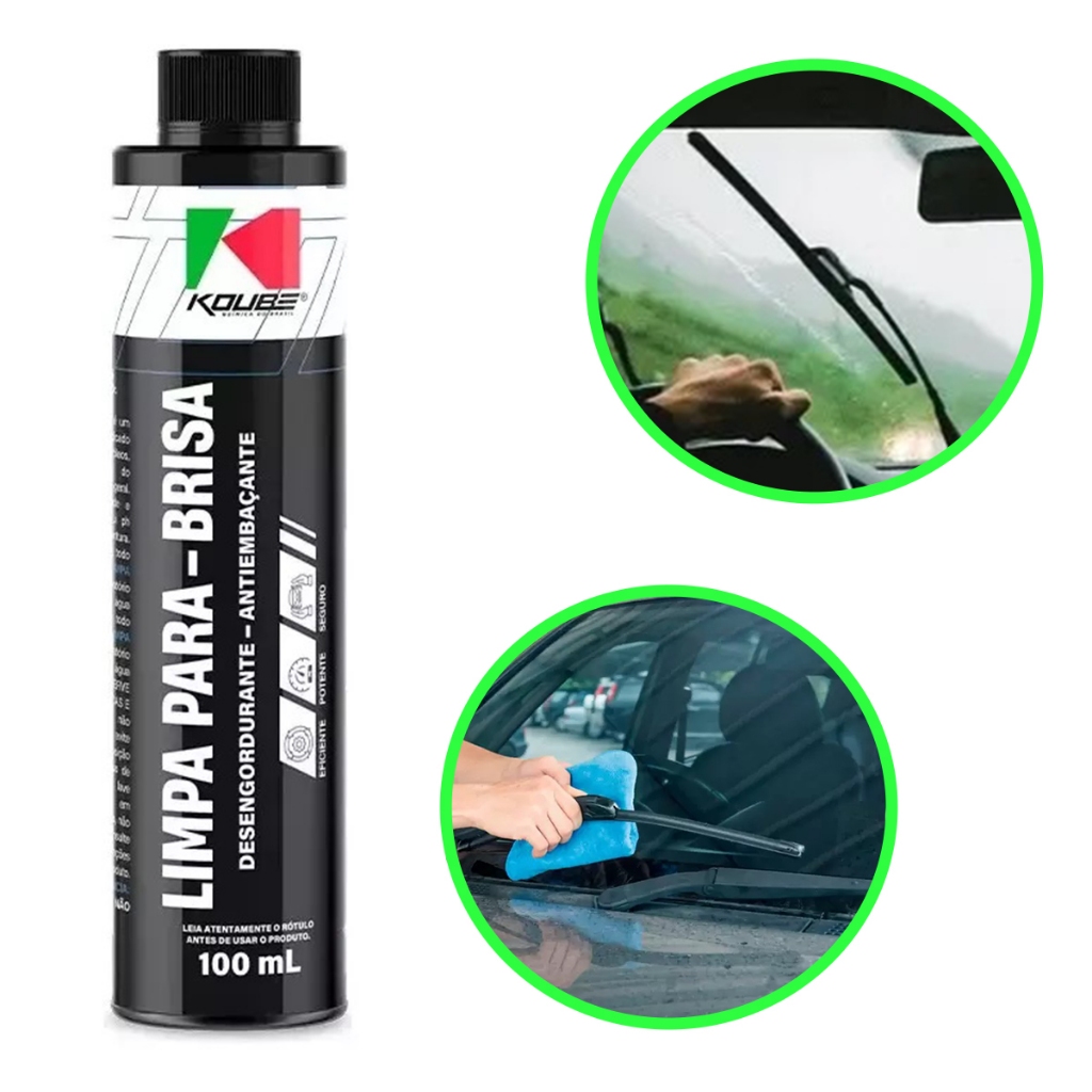 Limpa Parabrisa Para Brisa Para-Brisa 100Ml Koube Fluido Para Limpeza Parabrisa Vidros Desengorduran em Oferta na Shopee