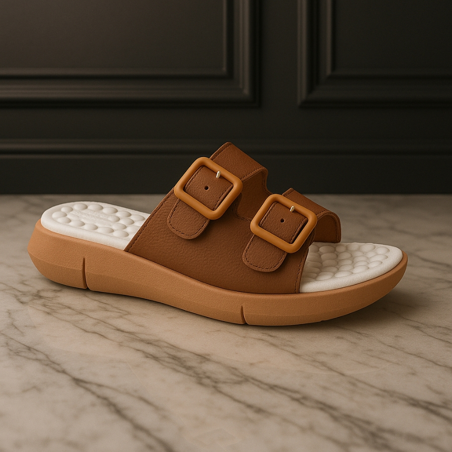 Chinelo Ortopedico Feminino Esporão Massageador Macio Sandalia Papete Chinelo Rasteira Confortável