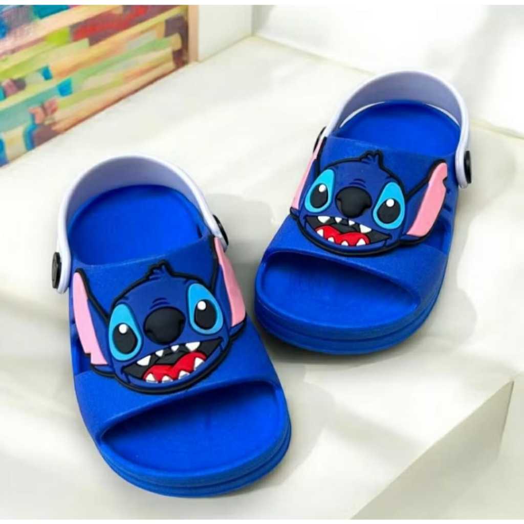 Papete Infantil Menino Stitch Masculino Sandália Divertida Leve Confortável Macia Antiderrapante em Oferta na Shopee