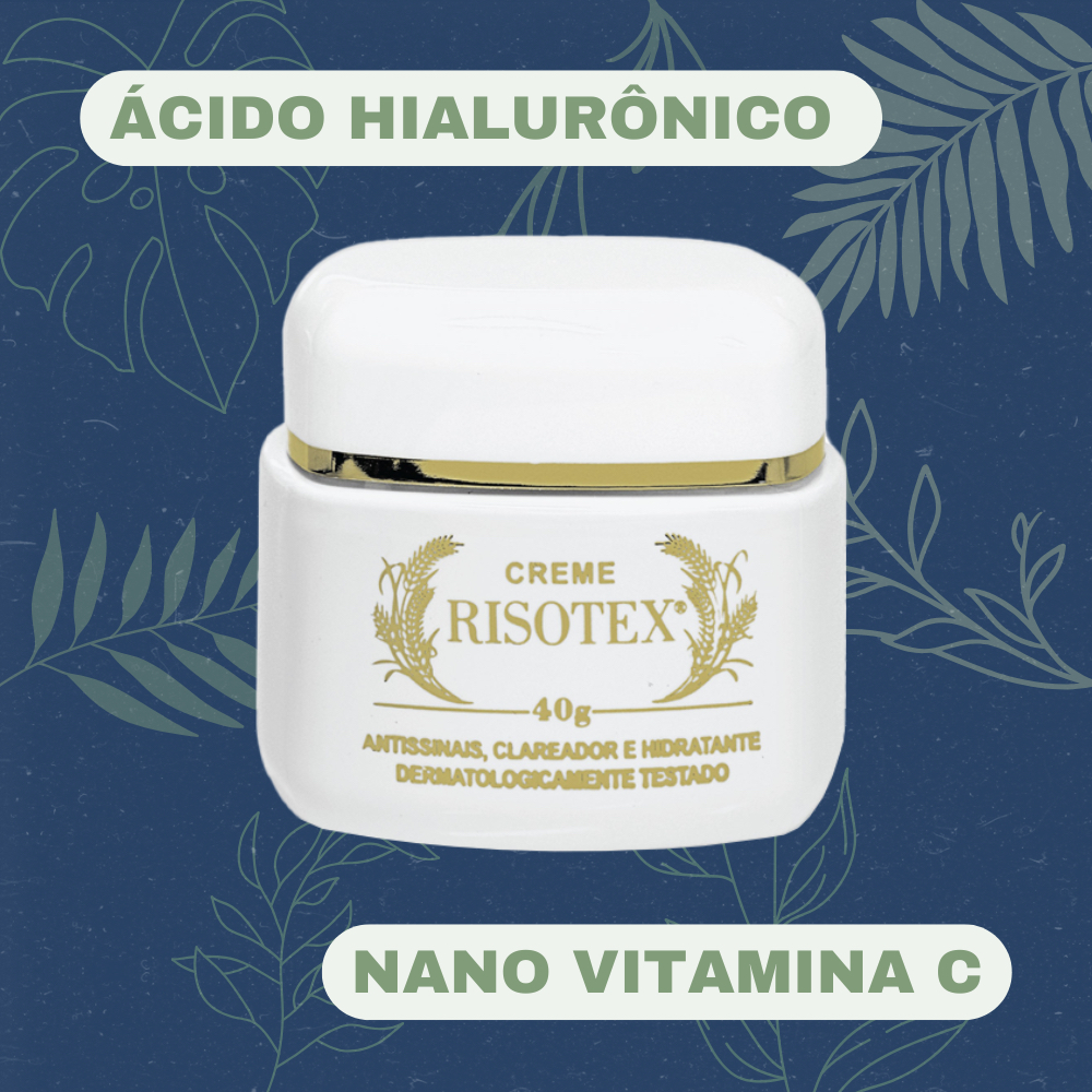 Creme Risotex Original 40g - Hidratante Anti Rugas Antissinais Clareador em Oferta na Shopee