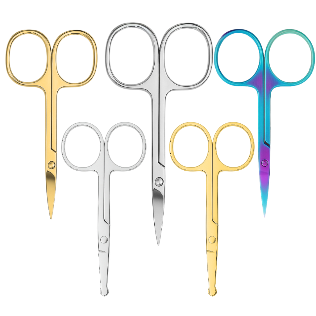 Kit Tesouras Versáteis P/ Unhas e Cutículas Sobrancelha e Cílios Delicada Tesourinha Aço Inox em Oferta na Shopee