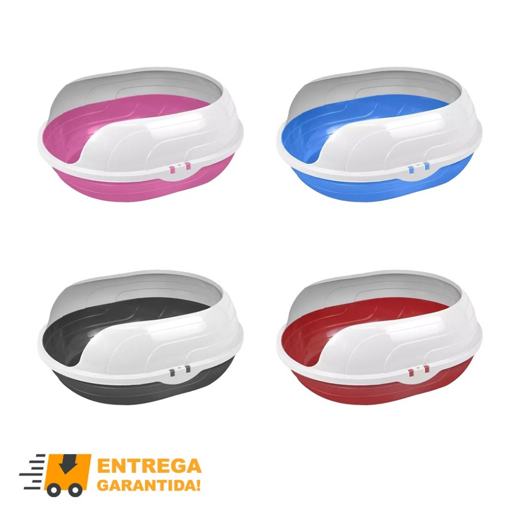 Caixa de Areia sanitária Bandeja Higiênica para Gato Furacão Pet (Bandeja Higienica) em Oferta na Shopee
