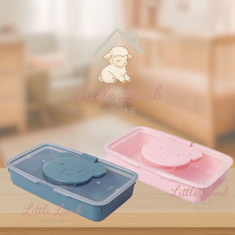 Porta lenço umedecido Urso com vedação de borracha bebê bolsa quarto Bear - Plasútil