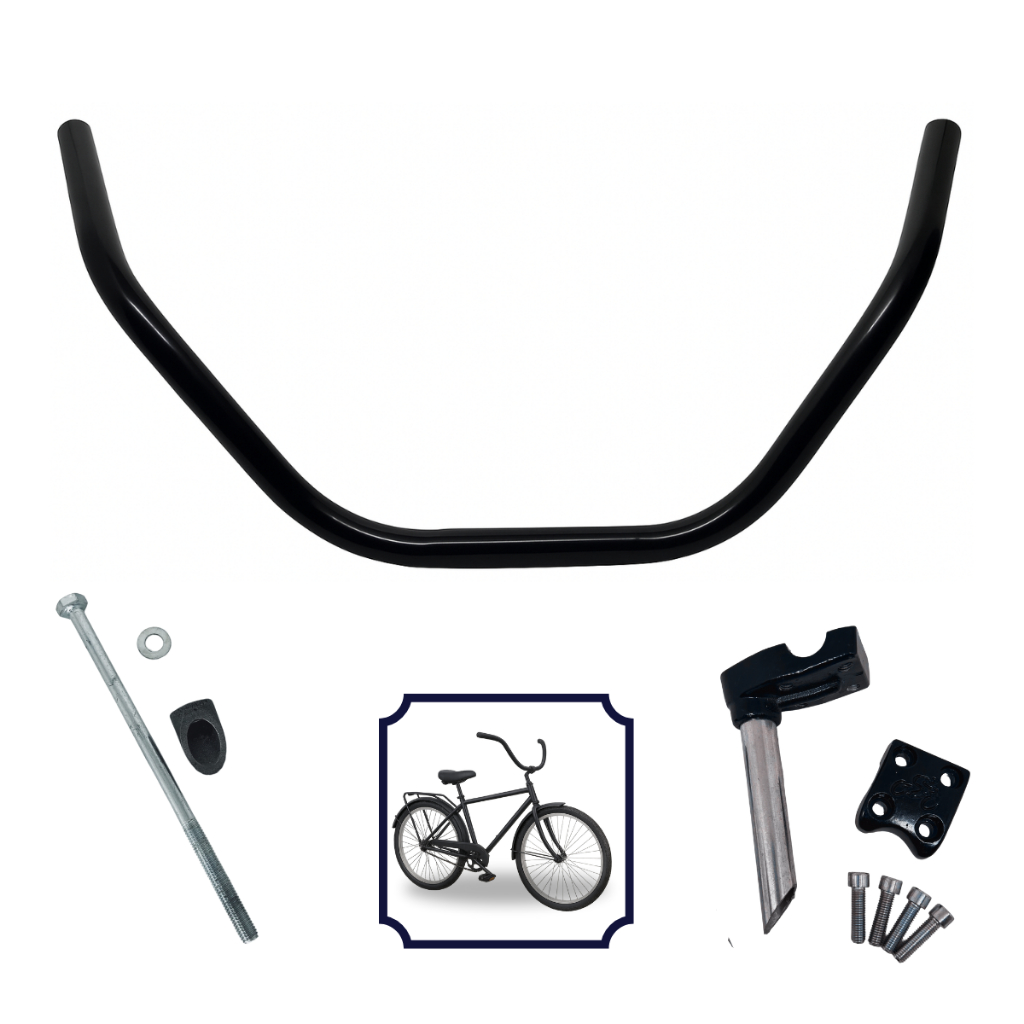 Kit Guidão Beach Caiçara Com Suporte E Expander Bicicleta Bike Retro Vintage Praiana 680mm em Oferta na Shopee