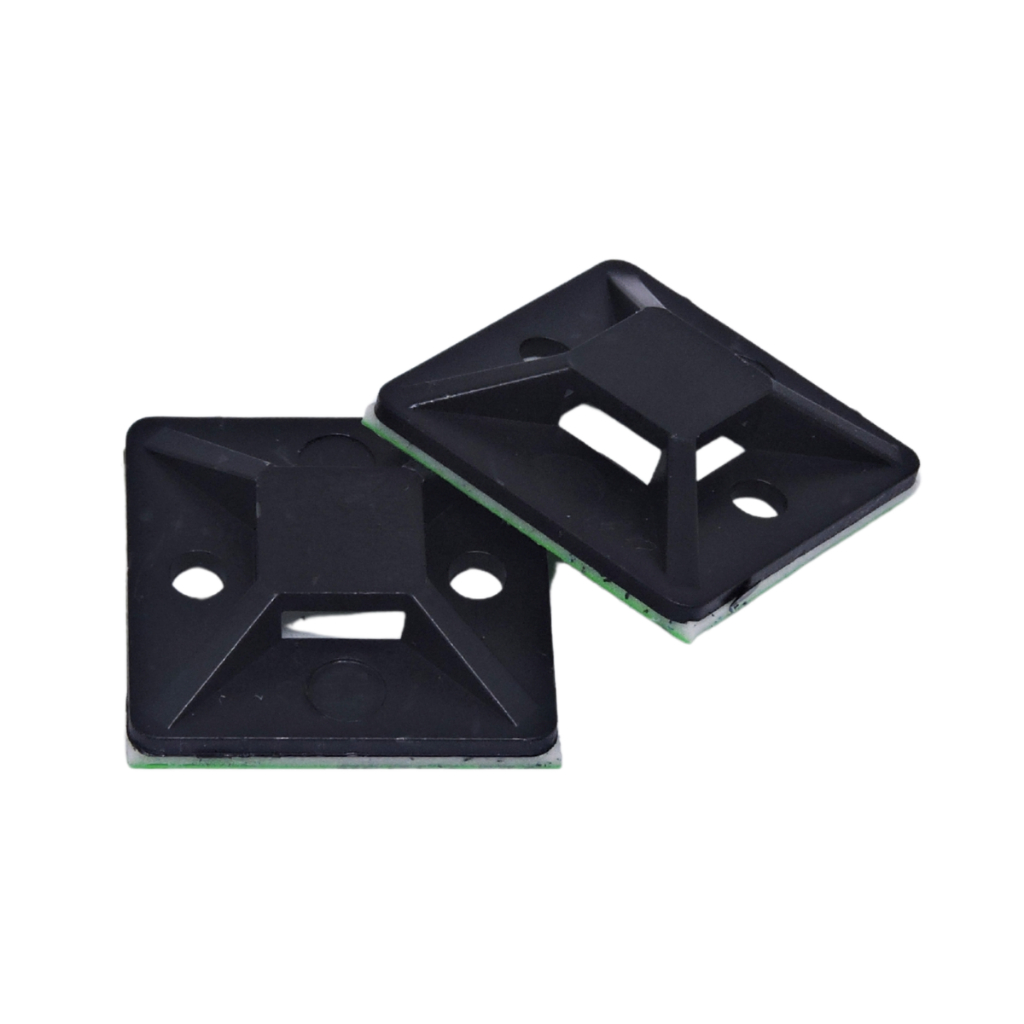 Fixador Auto Adesivo Organizador de Cabos MZ Plastic - 100 peças em Oferta na Shopee