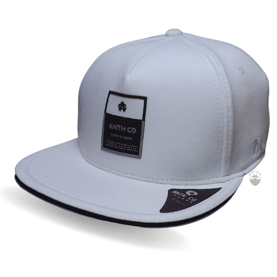 Boné Aba Reta Aberto De Regulagem Snapback Em Malha Branco Anth Co Summer em Oferta na Shopee