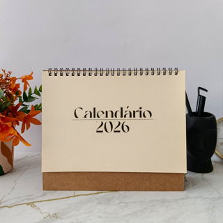 Calendário de mesa Black. em Oferta na Shopee