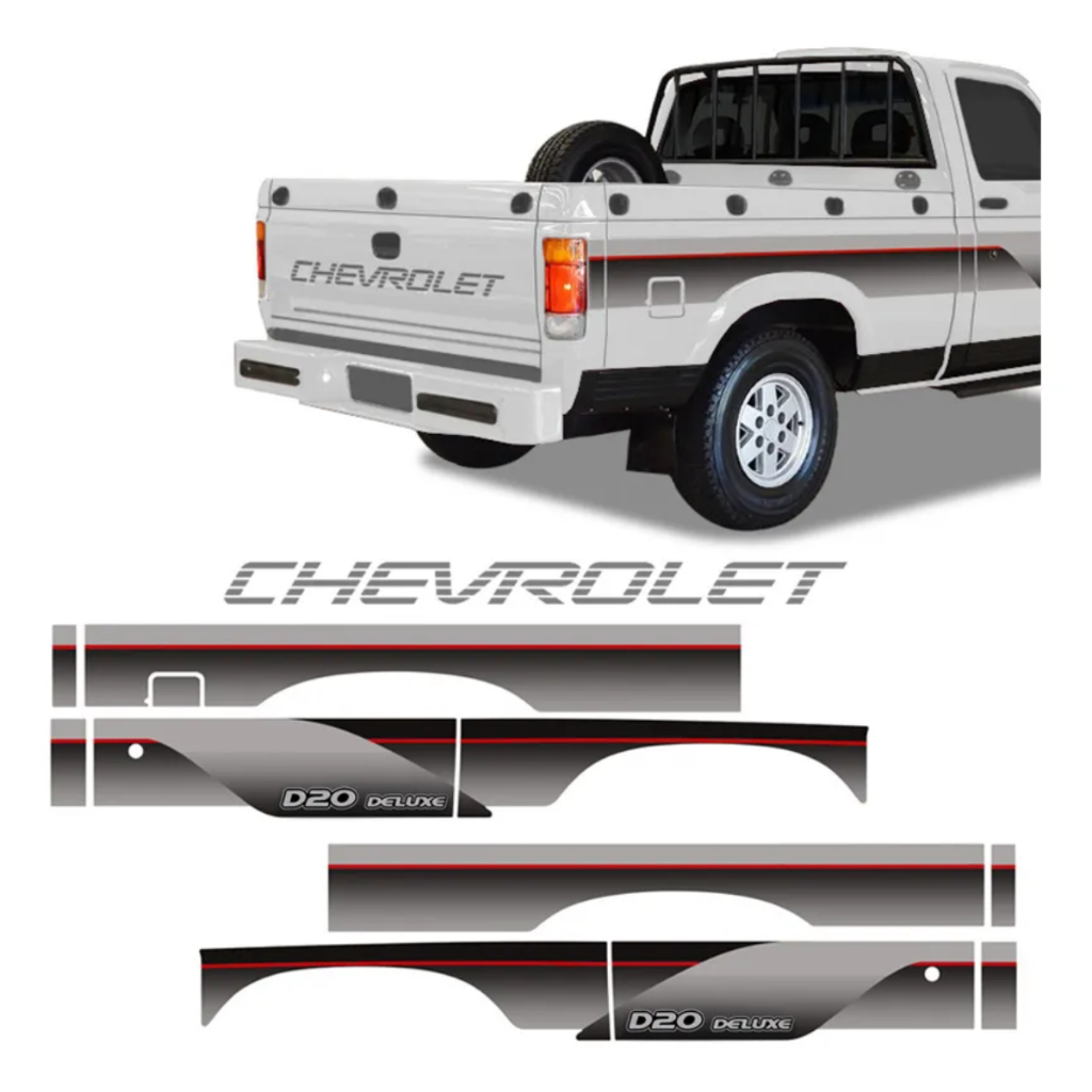 Faixa Auto Adesiva Chevrolet D20 1994 Cabine Simples