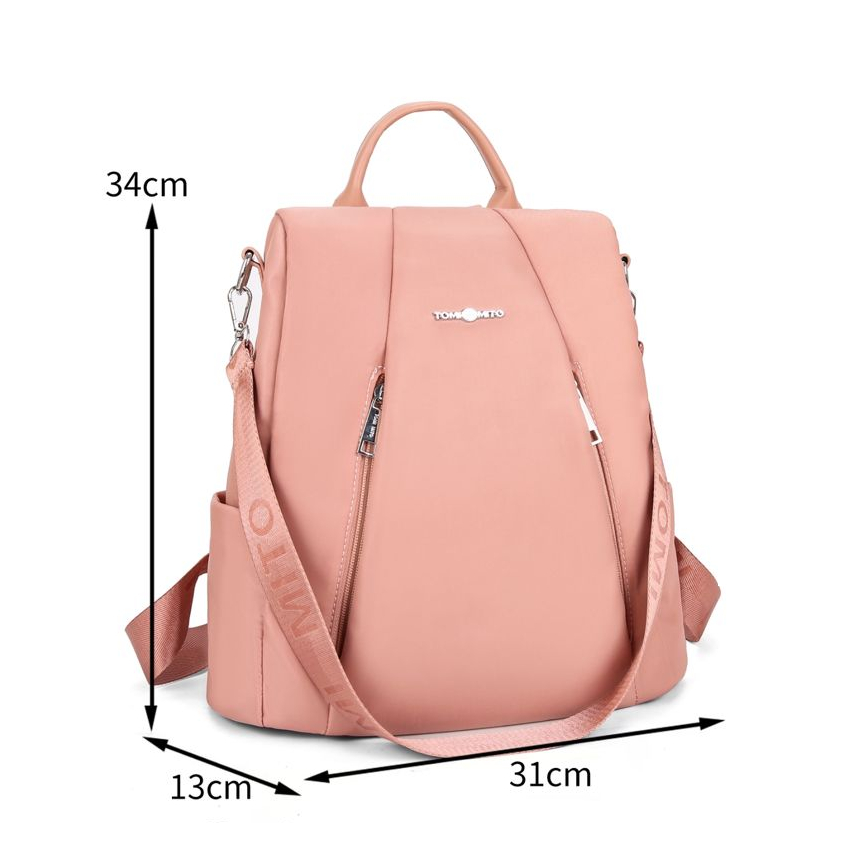 Mochila Casual Feminina Elegante E Minimalista Leve Com Grande Capacidade E Alça Dupla De Ombro Couro PU TM9006 LING