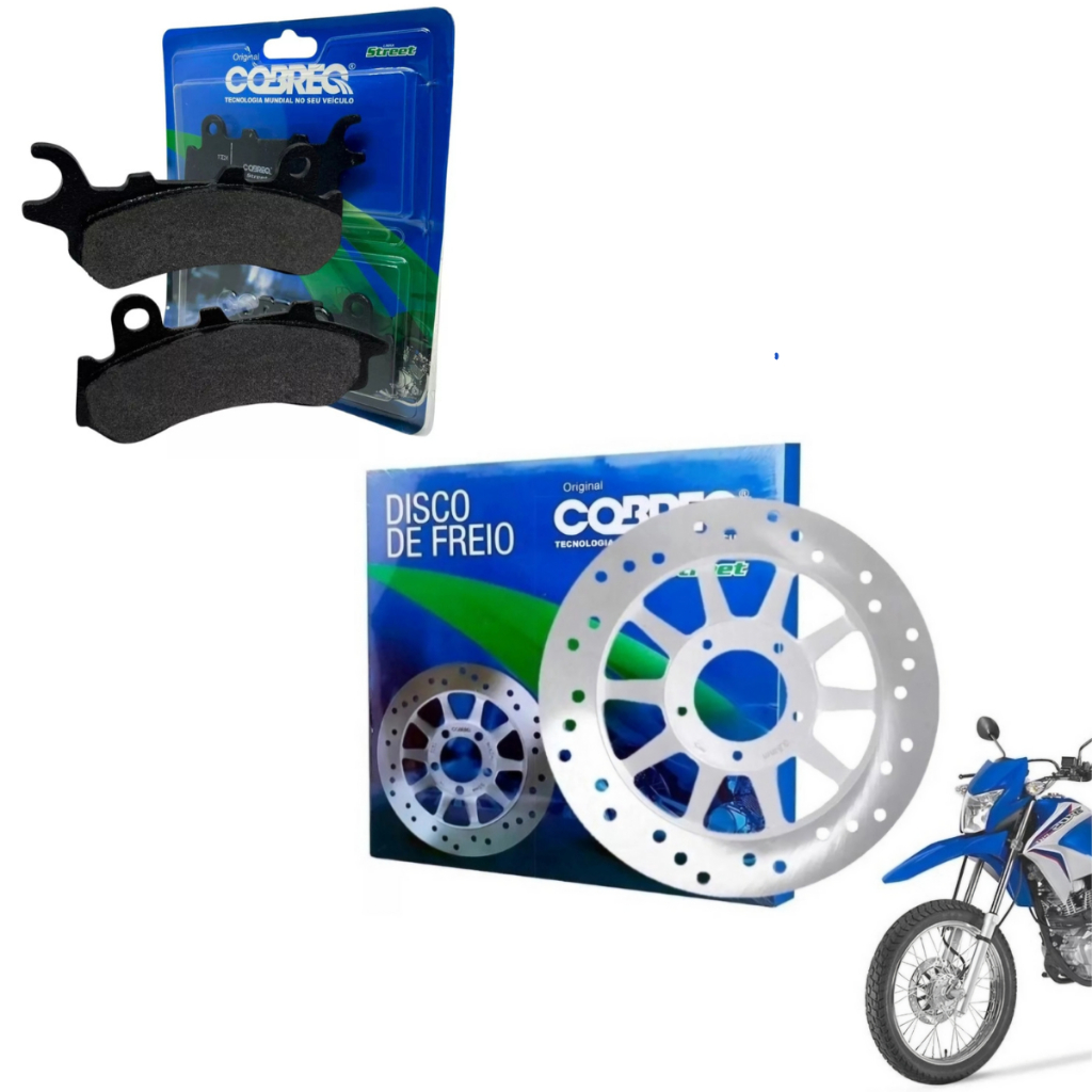 Disco Freio Dianteiro + Pastilha Honda NXR 160 BROS ESDD - CBS 2018 2019 2020 20