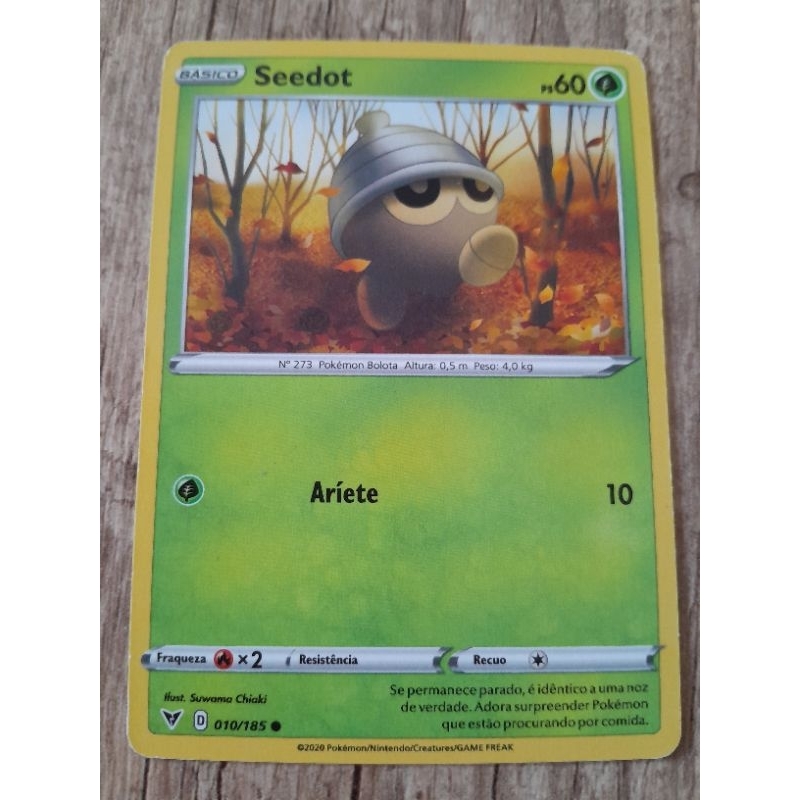 Carta Pokemon Seedot Original SP