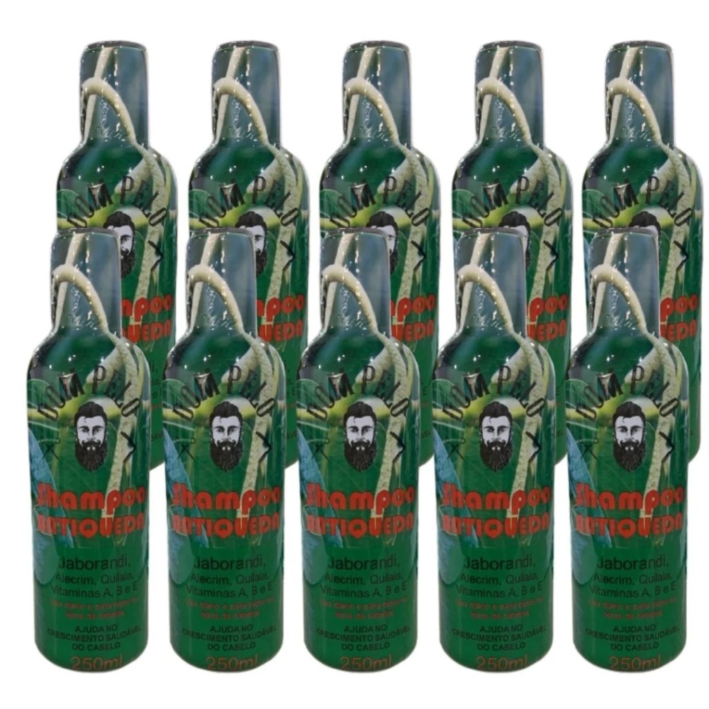 Kit 10x Shampoo Antiquedas Jaborandi Fortalecimento e Crescimento - Dom Pelo 250ml - Pronta Entrega, Envio Imediato