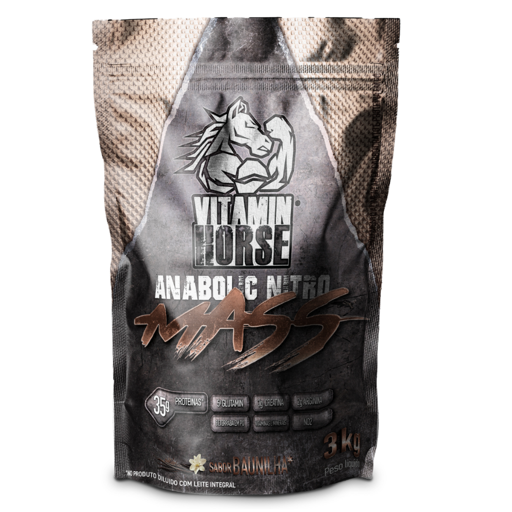 Vitamin Horse Anabolic Nitro Mass - Suplemento Hipercalórico para Ganho de Massa Muscular e Peso em Oferta na Shopee