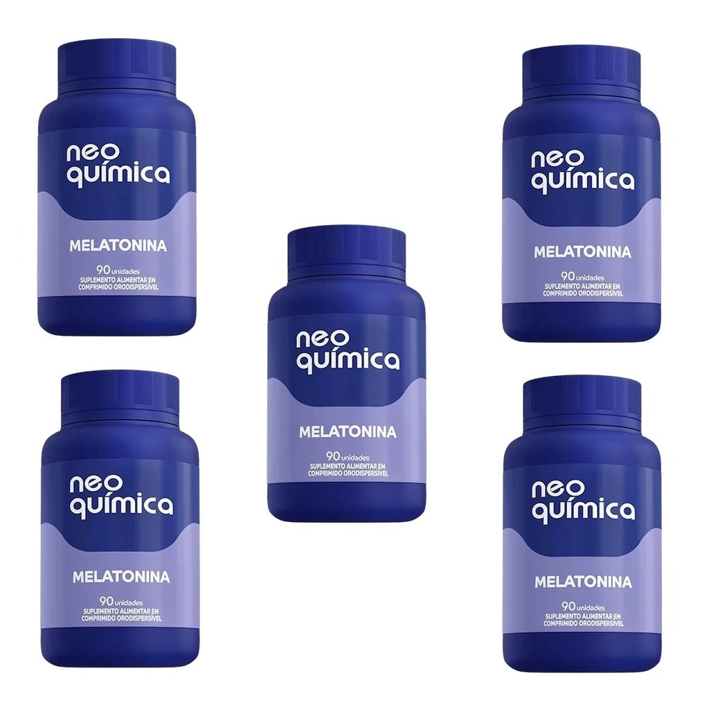 Kit com 5 Centrotabs sono 90 Comprimidos melatonina Neo Química total 450cp