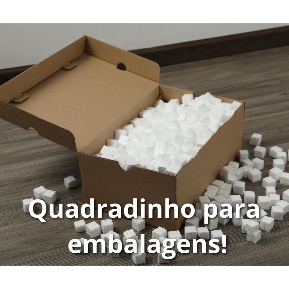 QUADRADINHO DE ISOPOR PARA EMABALAGENS 250 LITROS - ENVIO IMEDIATO — imagem 2 de 2