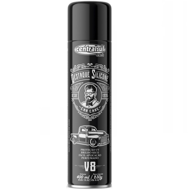 Silicone Aerossol Spray Perfumado Carro Central Sul V8 400ml