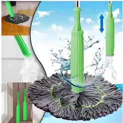 Esfregão Mop Desidratação 2 Em 1 - Esfregão Giratório Automático Para Limpeza De Piso GZ-55