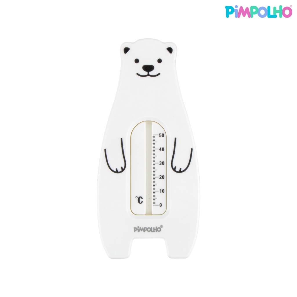 Termometro De Banheira Infantil Pimpolho Branco Urso em Oferta na Shopee