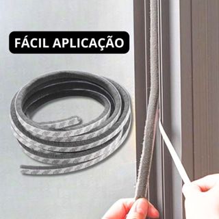 Fita Veda 7x7mm 10 Metros Fresta Escovinha Porta Janela Escova de Vedação Adesiva Autocolante em Oferta na Shopee