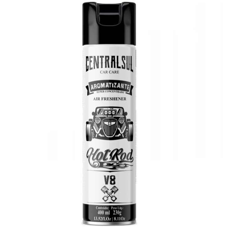 Aromatizante Automotivo Centralsul Hot Rod Spray V8 400ml