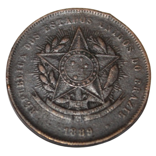 Moeda De Bronze De 20 Réis 1889