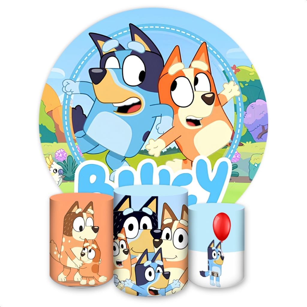 Capa de Painel Redondo + 3 Capas de Cilindro Sublimados Tema BLY em Oferta na Shopee