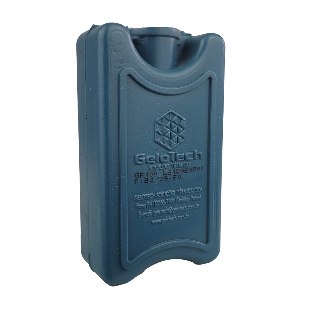 Gelo 100ml Reutilizável Gelotech Gel Rígido Artificial Plástico Ecológico Bolsa Compressa Placa Térmica Isopor Cooler