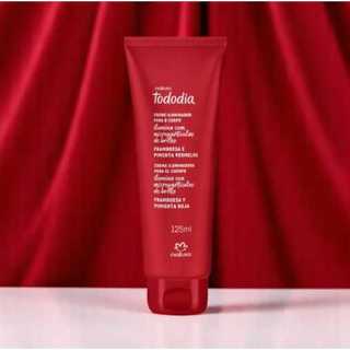 Natura - Creme iluminador para o corpo Todo Dia Framboesa e Pimenta Vermelha 125ml