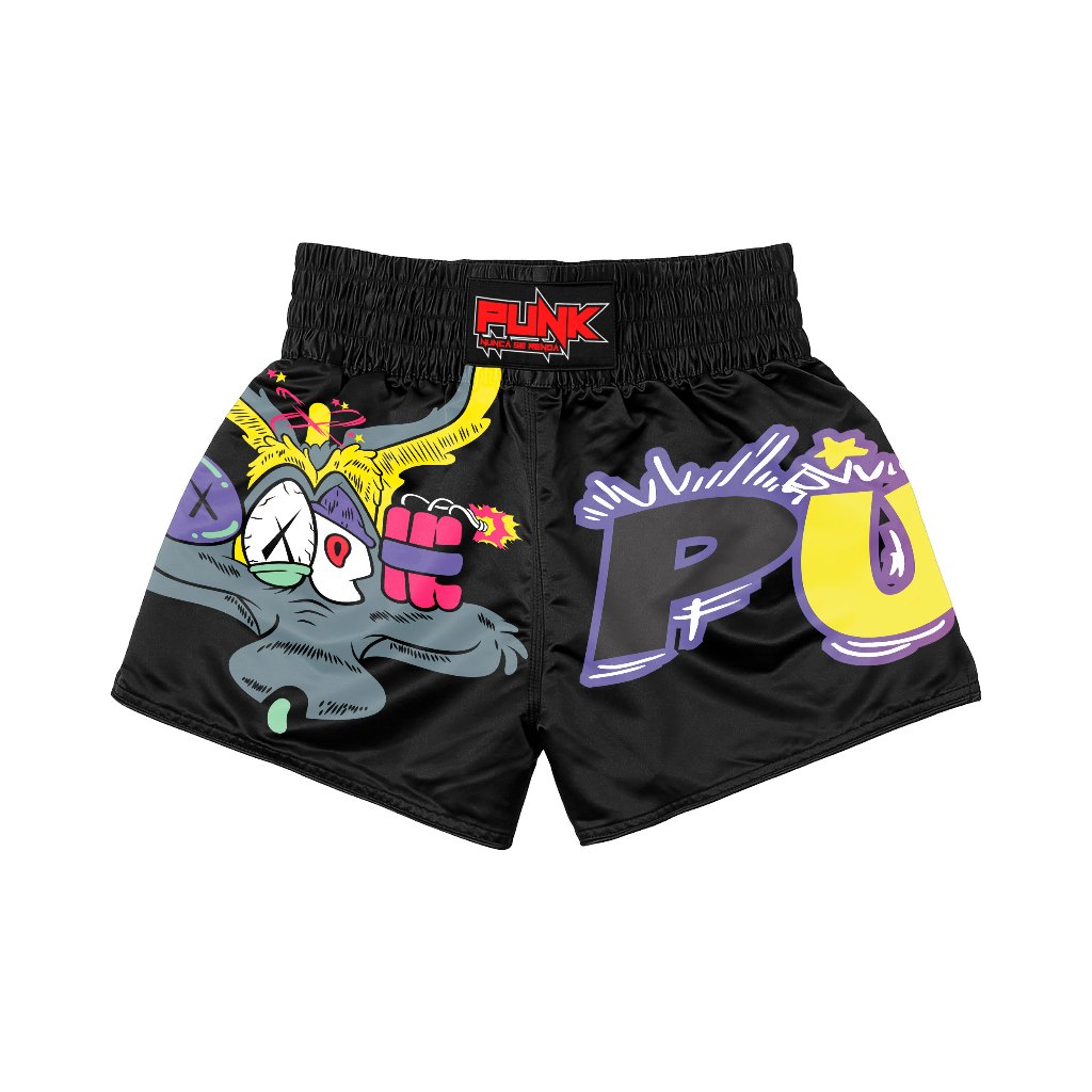 Short Treino/Passeio/Muay Thai Sublimado Coyote Infantil Punk em Oferta na Shopee