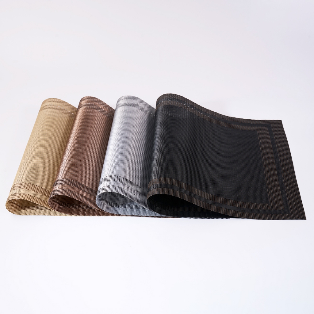 KIT 6 Jogo Americano Sousplat Mesa Placemat Forma Retangular PVC ATP42