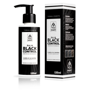 Escurecedor Barba e Cabelo Black Control Reduz Fios Brancos 135ml Hipoalergenico  Sem Amônia, Hidratação Profunda em Oferta na Shopee