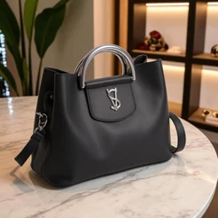 Bolsa Alça De Mao Madame Em Detalhes Com Alça Transversal Sofisticada Para Seu Dia a Dia