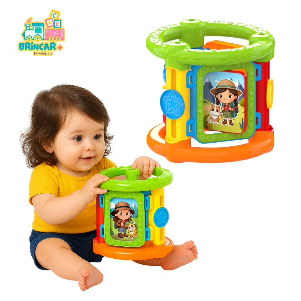 Brinquedo Educativo Roda de Atividade Didático para Bebês