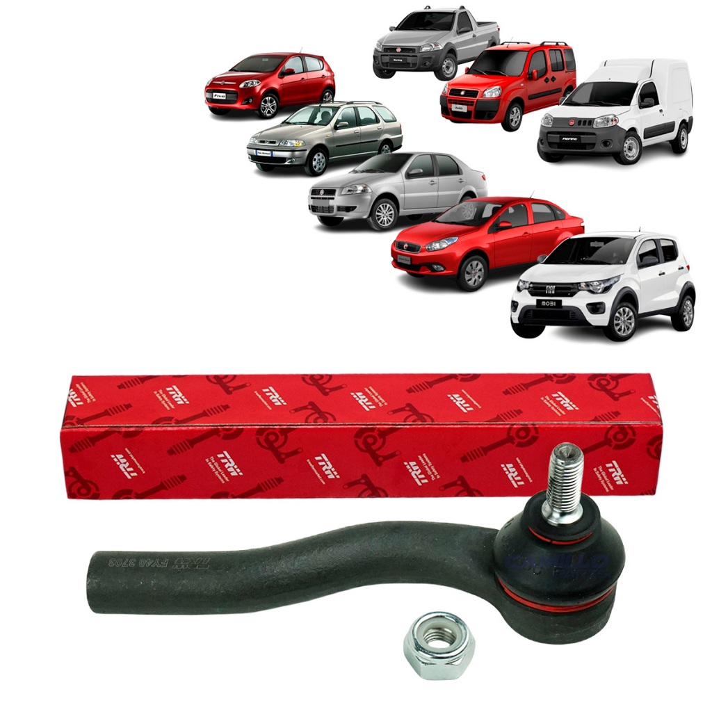 Terminal Direção Hidráulica Fiat Grand Siena  Novo Uno Nova Fiorino Novo Palio Mobi Siena Strada