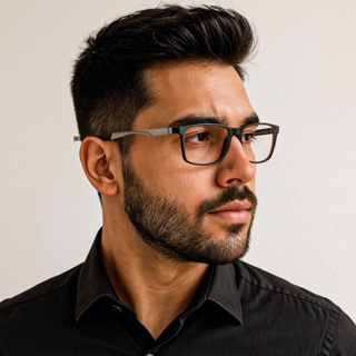 Armação de Óculos Masculino Esportiva em Resina com Metal Anatômica em Oferta na Shopee