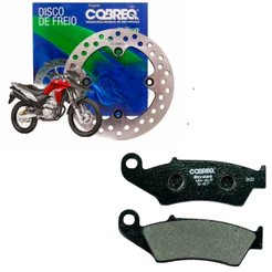 Disco Freio Dianteiro + Pastilha Honda XRE 300 COM ABS 2019 2020 2021 2022 2023 Cobreq Original